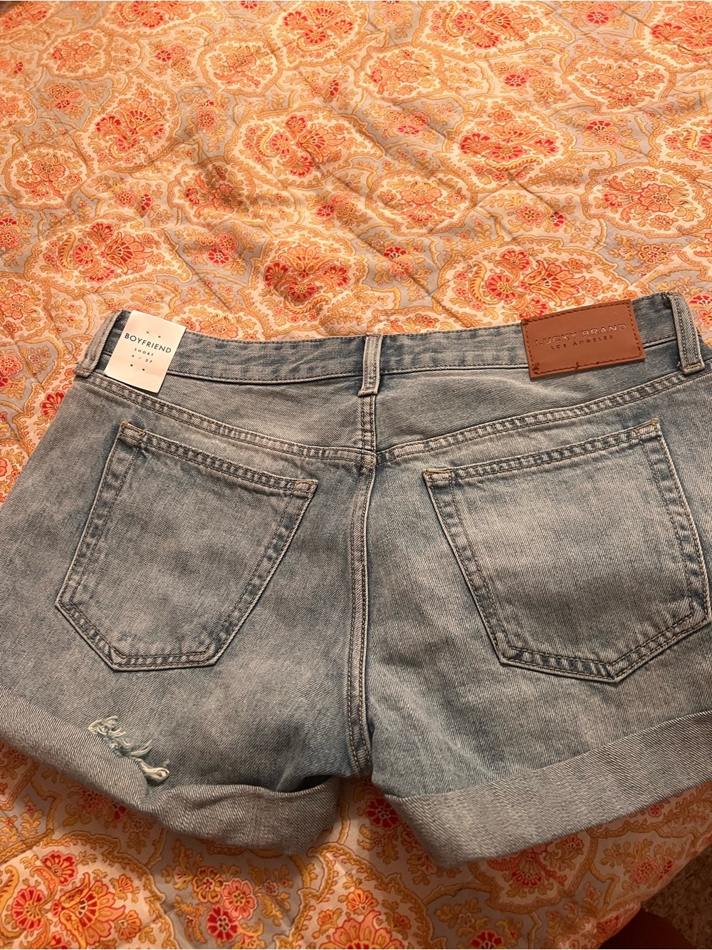 Light Blue Denim Boyfriend Shorts - Classic Women's Jean Shorts